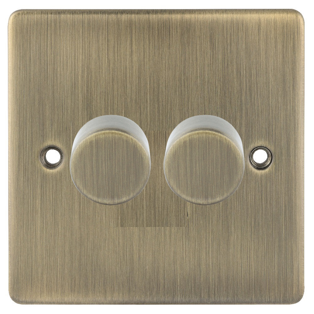 Niglon D-DP2-AB | Antique Brass Classic LED Dimmer Switch | DDP2AB