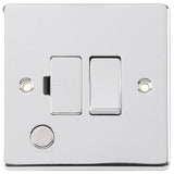Polished Chrome Classic 13A Decorative Switched Fused Spur with Flex Outlet
