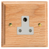 Varilight XKRP5OW | Light Oak Kilnwood Round Pin Socket