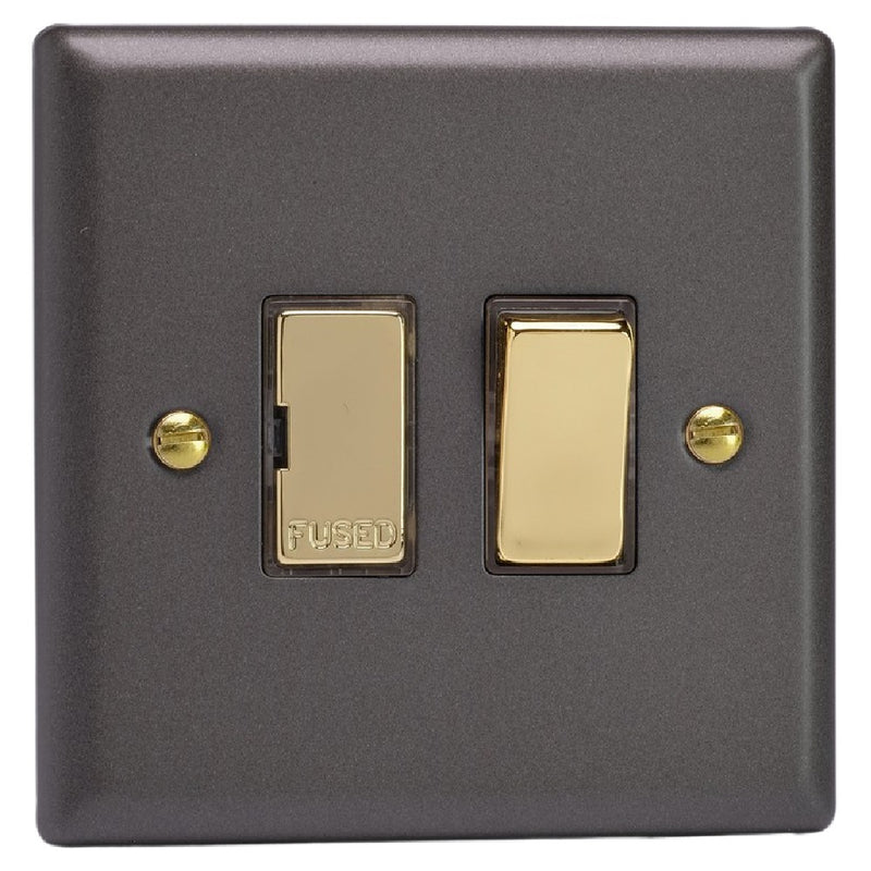 Varilight XY6V.SL | Slate Grey Vogue Switched Fused Spur | XY6VSL