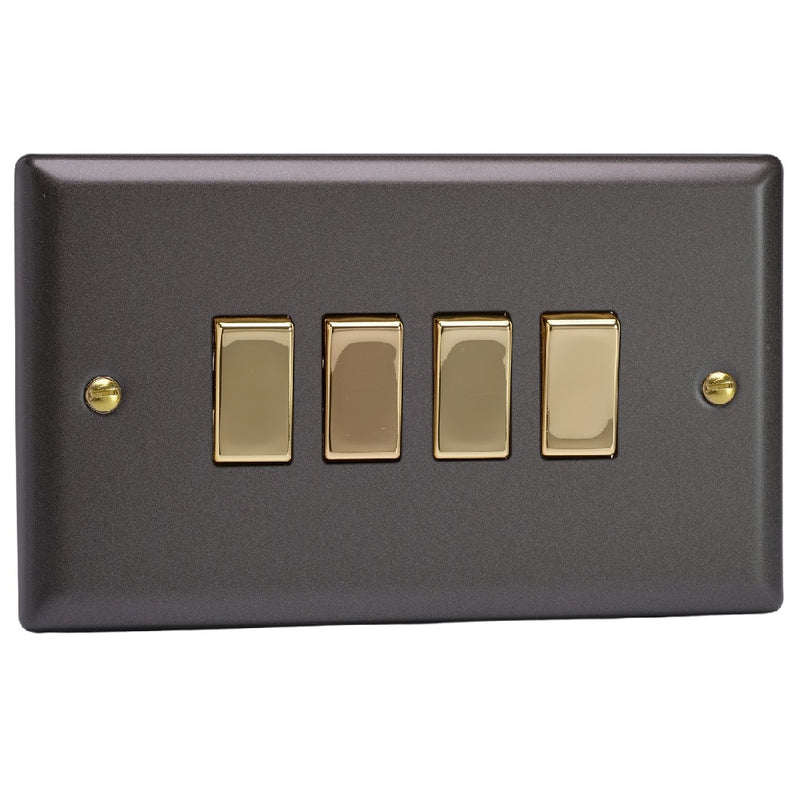 Varilight XY9V.SL | Slate Grey Vogue Rocker Switch | XY9VSL