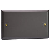 Slate Grey Vogue Double Blank Plate