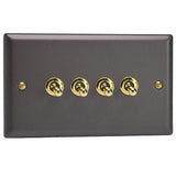 Varilight XYT9V.SL | Slate Grey Vogue Toggle Switch | XYT9VSL