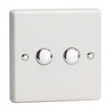 White V-PRO.IR 2 Gang Touch Control Slave LED Dimmer Use with Master