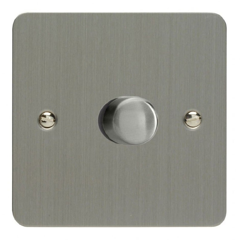 Varilight JFSP401 | Brushed Steel Ultraflat Dimmer Switch