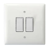 Polar White V-PRO Multi Point 2 Gang Multi-Way Touch Slave LED Dimmer Use with Master