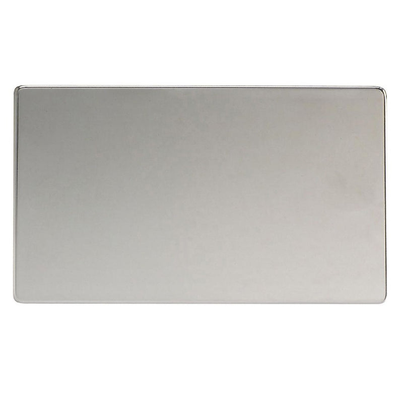 Varilight XDCDBS | Polished Chrome Screwless Blank Plate