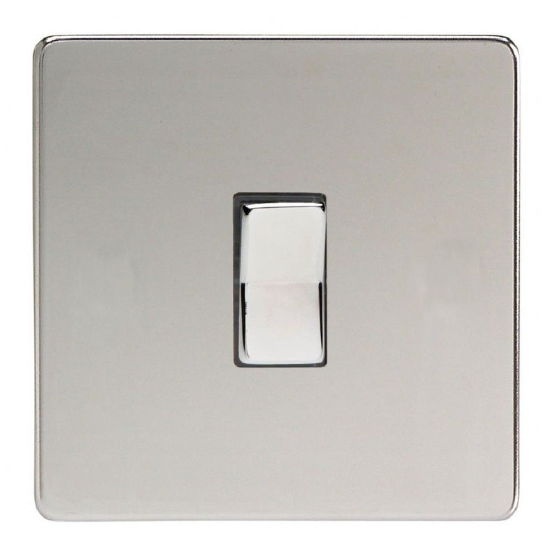 Varilight XDCR1S | Polished Chrome Screwless Retractive Switch