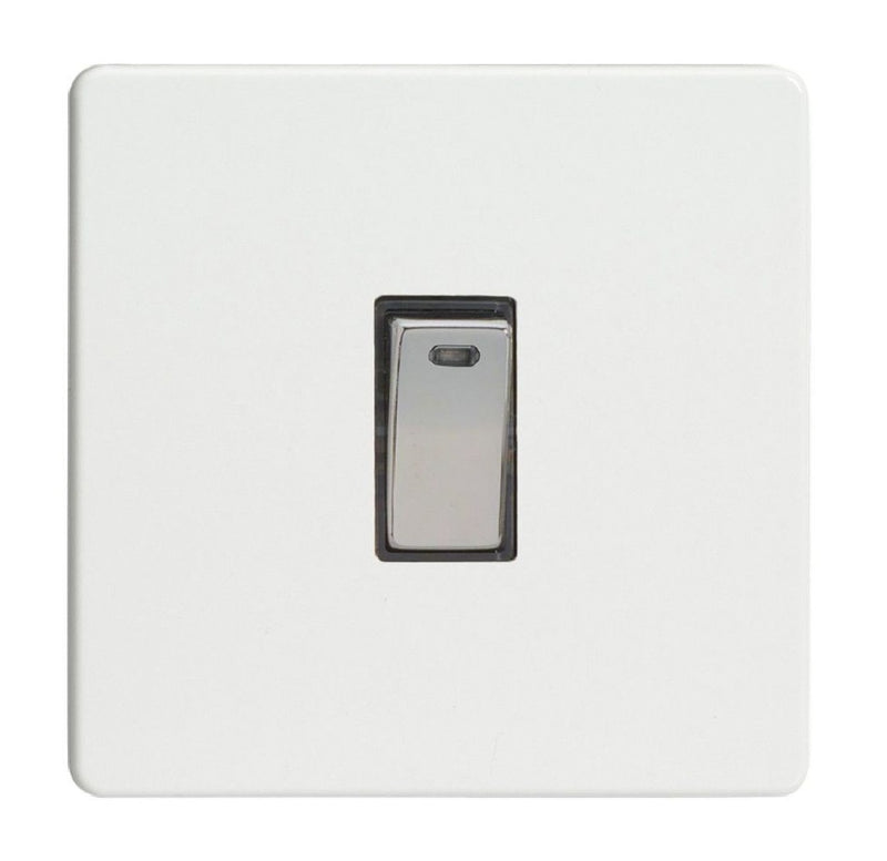 Varilight XDQ20NDS | Premium White Screwless Double Pole Rocker