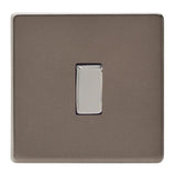Pewter Screwless 1 Gang 10A 1 or 2 Way Decorative Rocker Switch