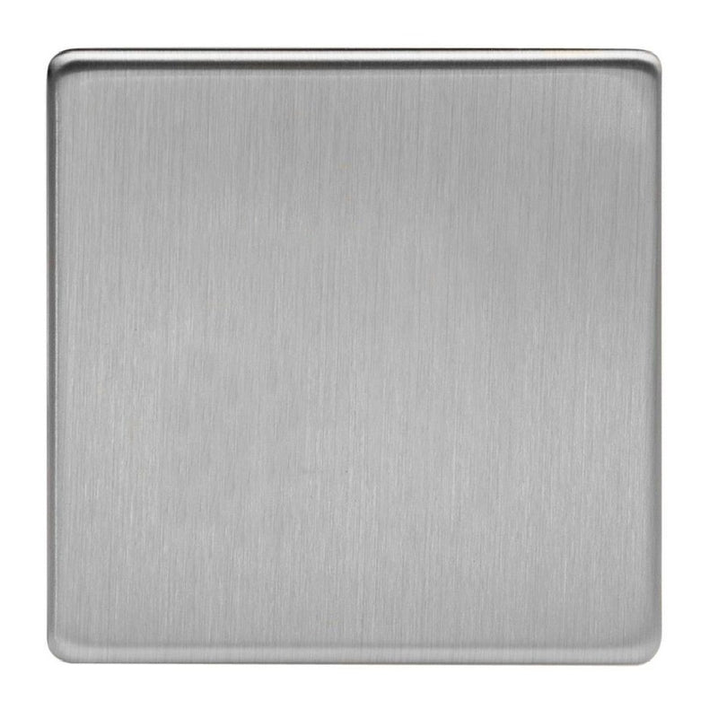 Varilight XDSSBS | Brushed Steel Screwless Blank Plate