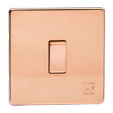 Varilight XDY1S.AC | Antimicrobial Copper Screwless Rocker Switch | XDY1SAC