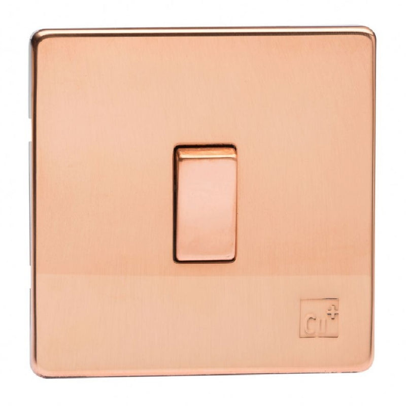Varilight XDY7S.AC | Antimicrobial Copper Screwless Intermediate Switch | XDY7SAC