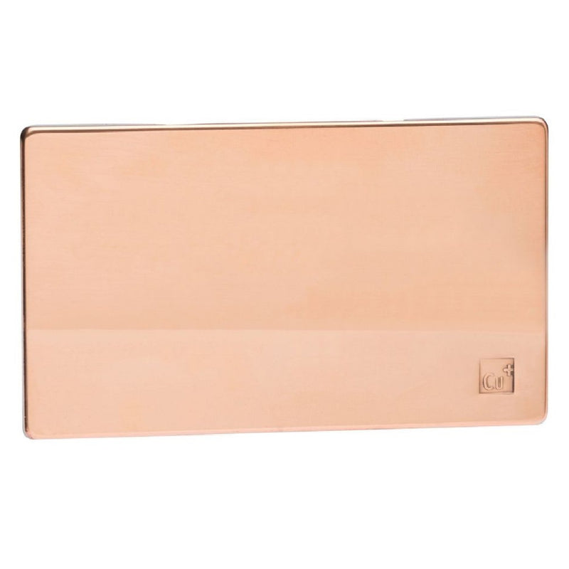 Varilight XDYDBS.AC | Antimicrobial Copper Screwless Blank Plate | XDYDBSAC