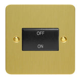 Varilight XFBFIB | Brushed Brass Ultraflat Fan Isolating Switch