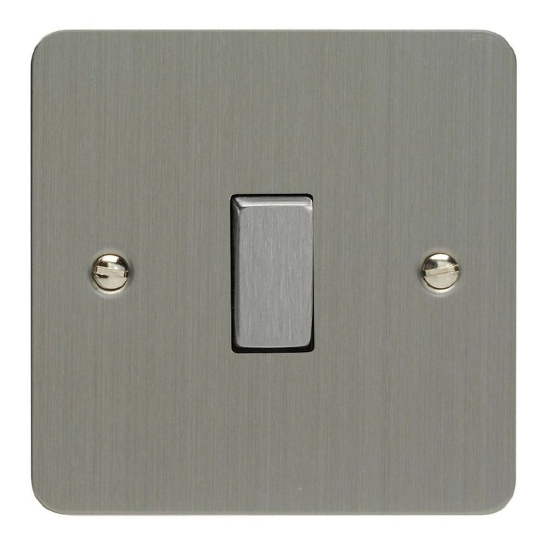 Varilight XFS7D | Brushed Steel Ultraflat Intermediate Switch