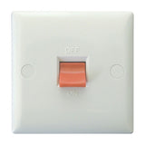 Polar White Cooker Switch 45A (Single Plate)