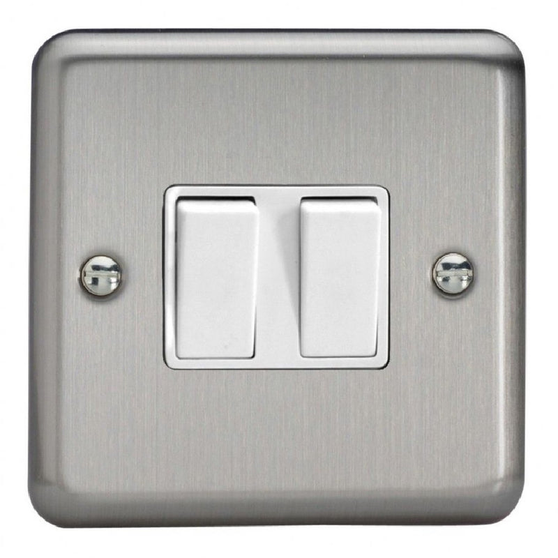 Varilight XS2W | Matt Chrome Rocker Switch