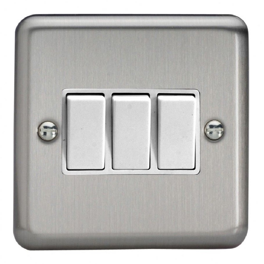 Varilight XS3W | Matt Chrome Rocker Switch