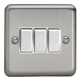 Varilight XS3W | Matt Chrome Rocker Switch