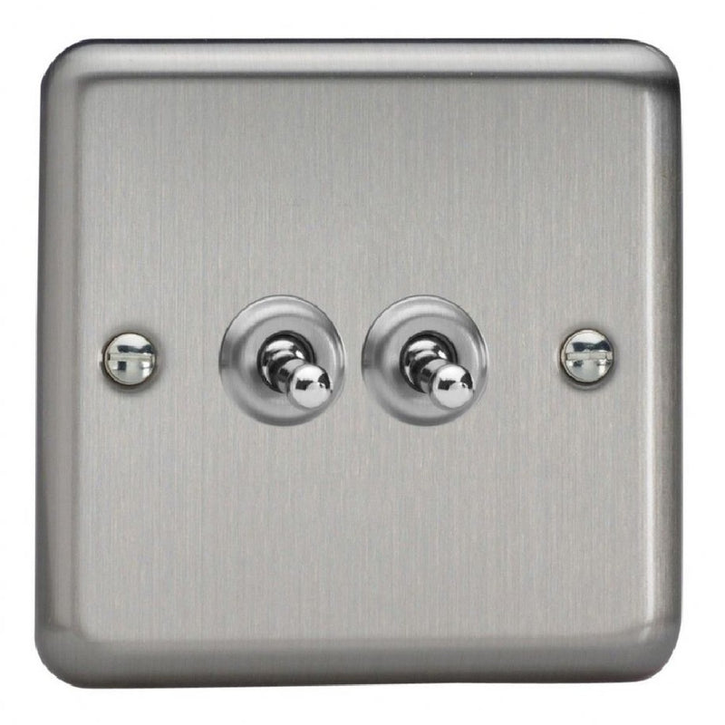 Varilight XST2 | Matt Chrome Toggle Switch