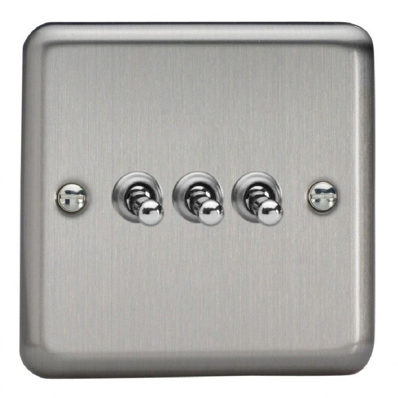Varilight XST3 | Matt Chrome Toggle Switch