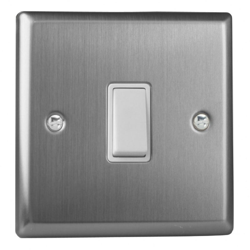 Varilight XT1W | Brushed Steel Classic Rocker Switch