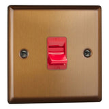 Brushed Bronze Urban Cooker Switch 45A (Single Plate)