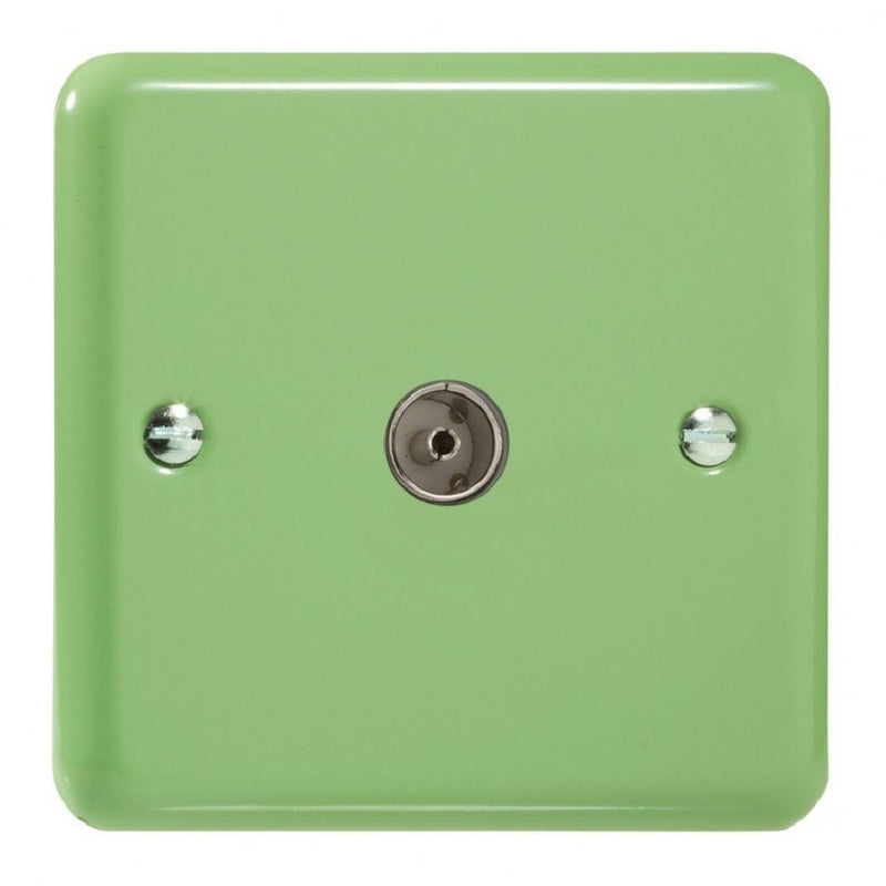 Varilight XY8.BG | Beryl Green Lily TV Socket | XY8BG