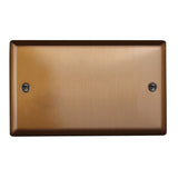 Brushed Bronze Urban Double Blank Plate