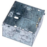 Steel 47mm Depth 1 Gang Single Plate Switch & Socket Back Box