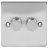 Niglon D-DP2-BC | Brushed Chrome Classic LED Dimmer Switch | DDP2BC