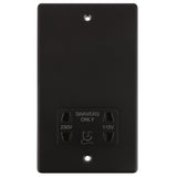 Niglon D-DVSS-MBB | Matt Black Classic Shaver Socket | DDVSSMBB