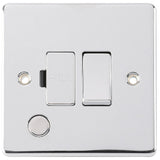 Niglon D-FS13DPF-PCM | Polished Chrome Classic Switched Fuse Spur Flex Outlet | DFS13DPFPCM