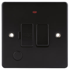 13 Amp Fused Switch Spur with Neon Satin Brushed Matt Chrome FLAT Style | UK 13 Amp Fused Switch Spur with Neon Satin Brushed Matt Chrome FLAT Style | UK