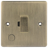 Niglon D-FS13F-ABM | Antique Brass Classic Unswitched Fuse Spur Flex Outlet | DFS13FABM