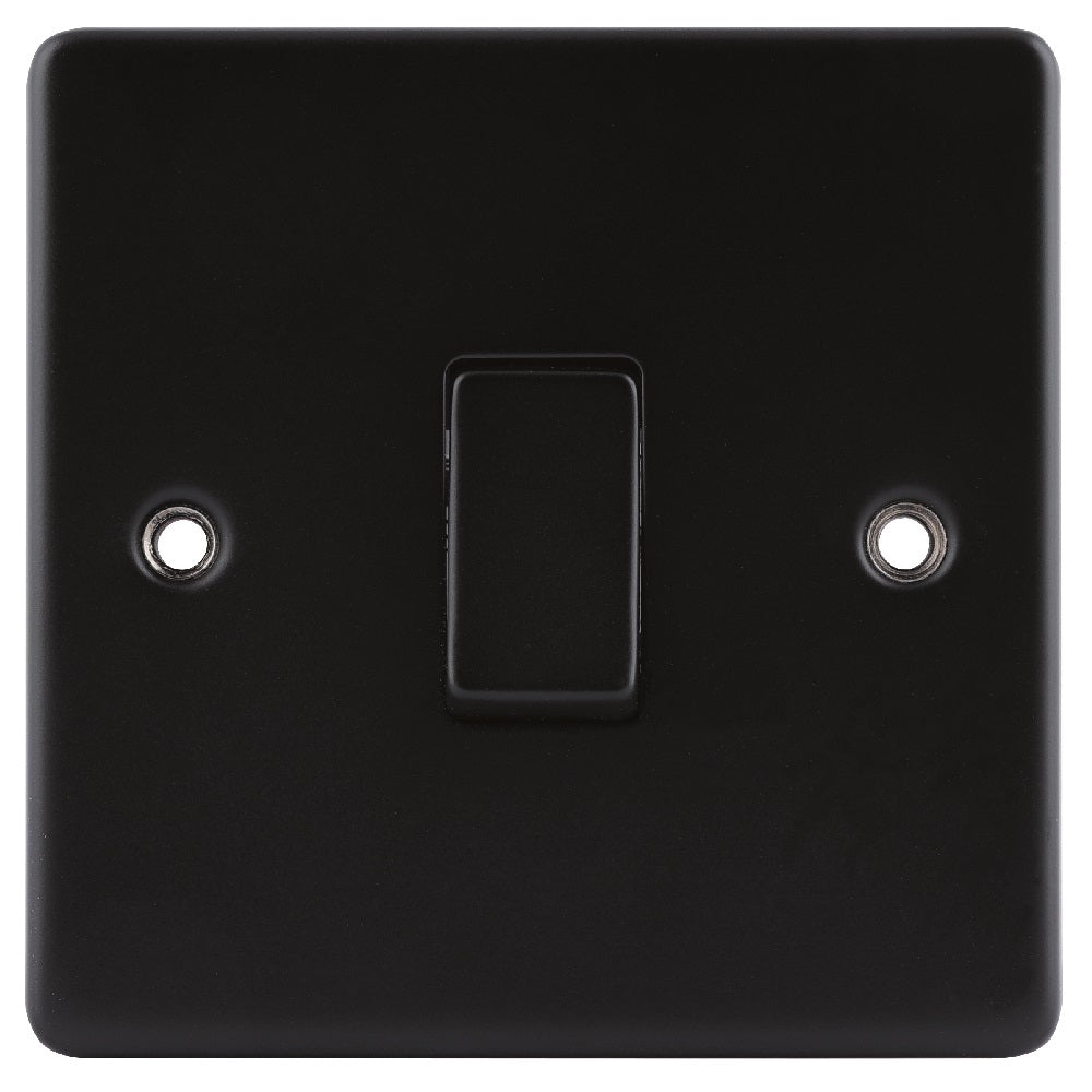 Matt Black Classic 1 Gang 10A 1 or 2 Way Decorative Rocker Switch – The ...