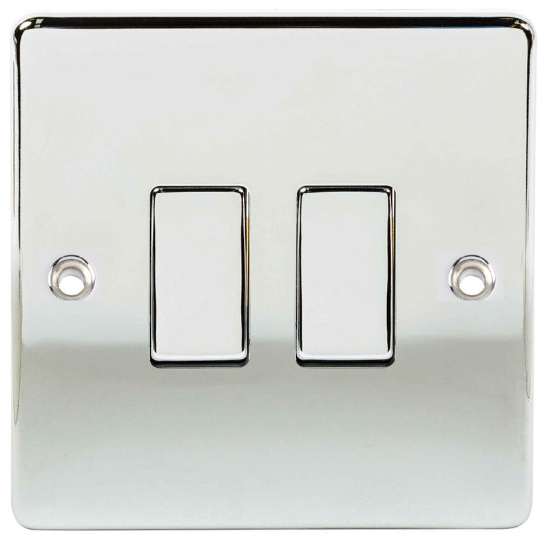 Niglon D-SP622-PCM | Polished Chrome Classic Rocker Switch | DSP622PCM