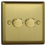 Varilight JBP252 | Brushed Brass Classic Dimmer Switch