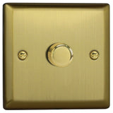 Varilight JBP401 | Brushed Brass Classic Dimmer Switch
