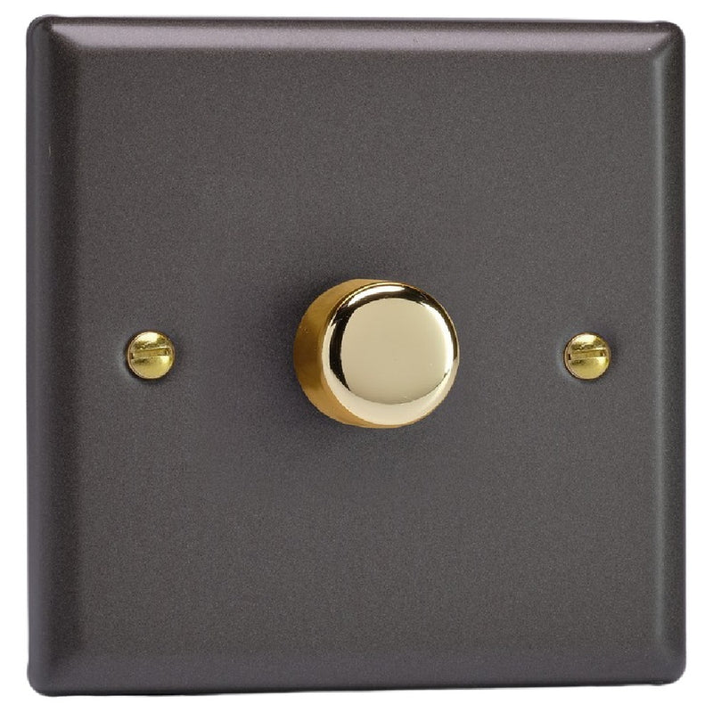 Varilight JYP401V.SL | Slate Grey Vogue Dimmer Switch | JYP401VSL