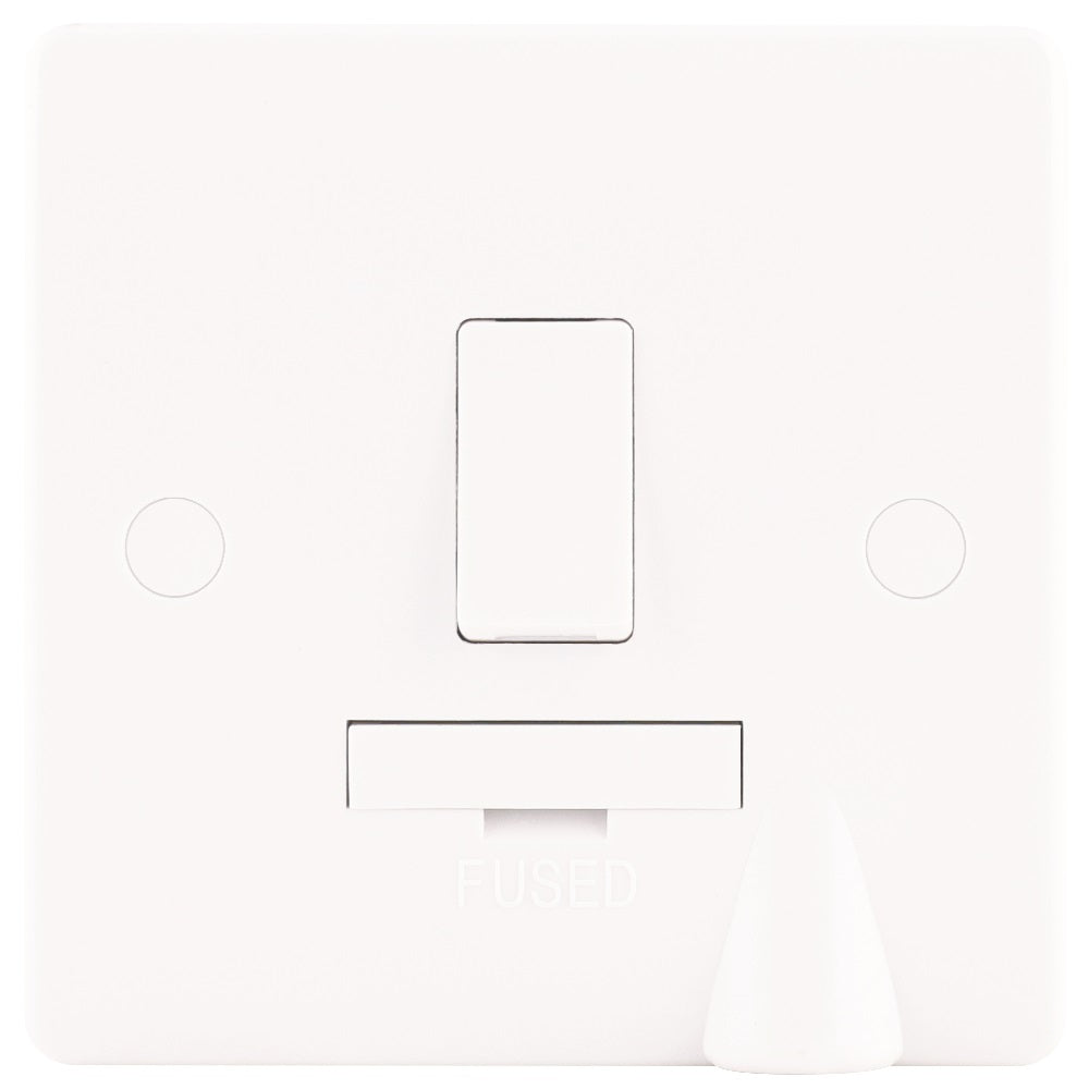 White 13A DP Switched Fused Spur Connection Unit with Flex Outlet – The ...