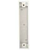 White 2 Gang Architrave Earthed Pattress Wall Box Surface Mounting