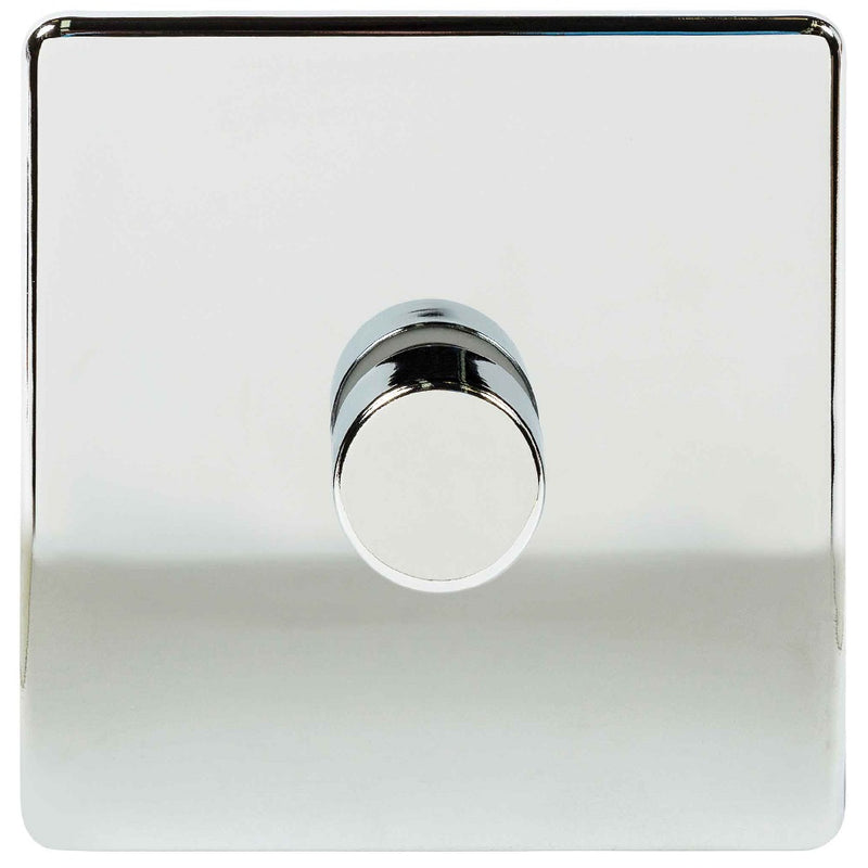 Niglon U-DP1-PC | Polished Chrome Screwless LED Dimmer Switch | UDP1PC