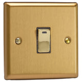 Varilight XB20ND | Brushed Brass Classic Double Pole Rocker