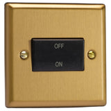 Varilight XBFIB | Brushed Brass Classic Fan Isolating Switch