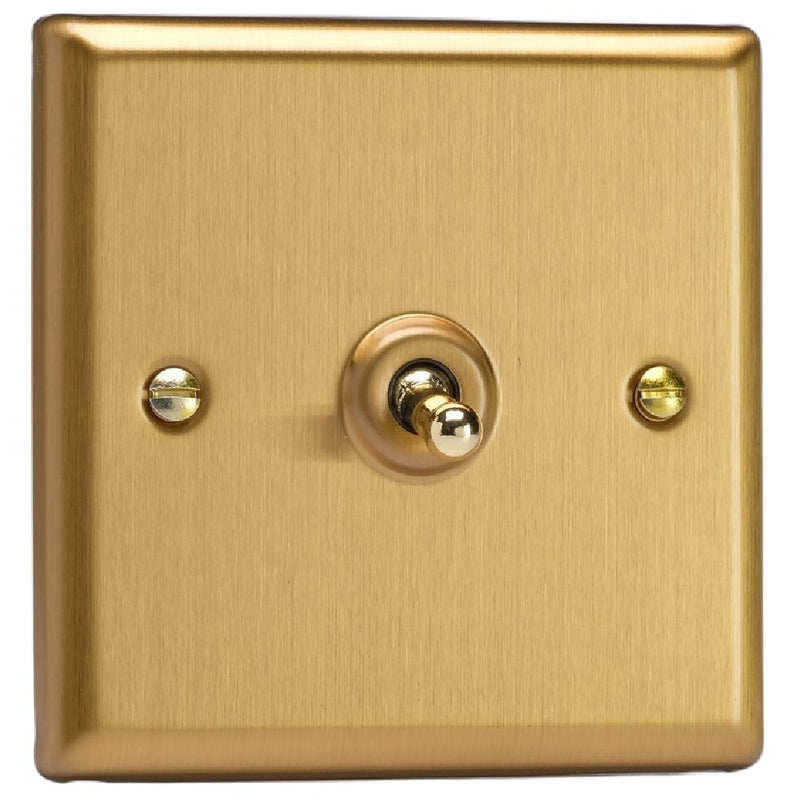 Varilight XBT1 | Brushed Brass Classic Toggle Switch