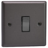 Graphite Grey Classic 1 Gang 20A Double Pole Decorative Rocker Switch