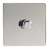 Varilight JDCP401S | Polished Chrome Screwless Dimmer Switch