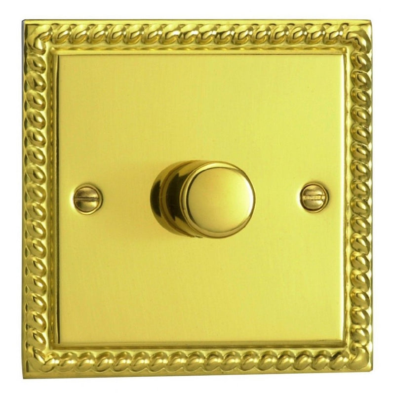 Varilight JGP401 | Georgian Brass Classic Dimmer Switch